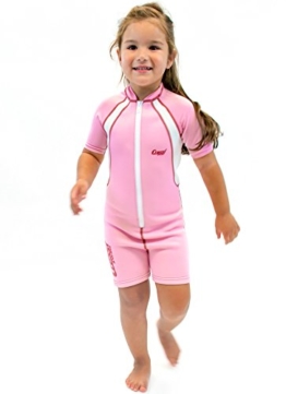 Cressi Unisex - Kinder Neopren Schwimmanzug Shorty, rosa, M - Jahre 2/4, DG001102 -