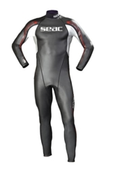 SEAC Herren Neopren Schwimmanzug 2mm Shape, schwarz/silber/rot, 56, 0010016/06 -
