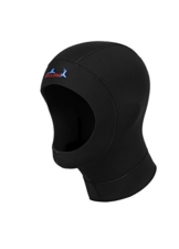 Unisex Neoprenhaube Tauchen Kapuze 3mm Kopfschutz klateschutz Schwarz Wassersport L -